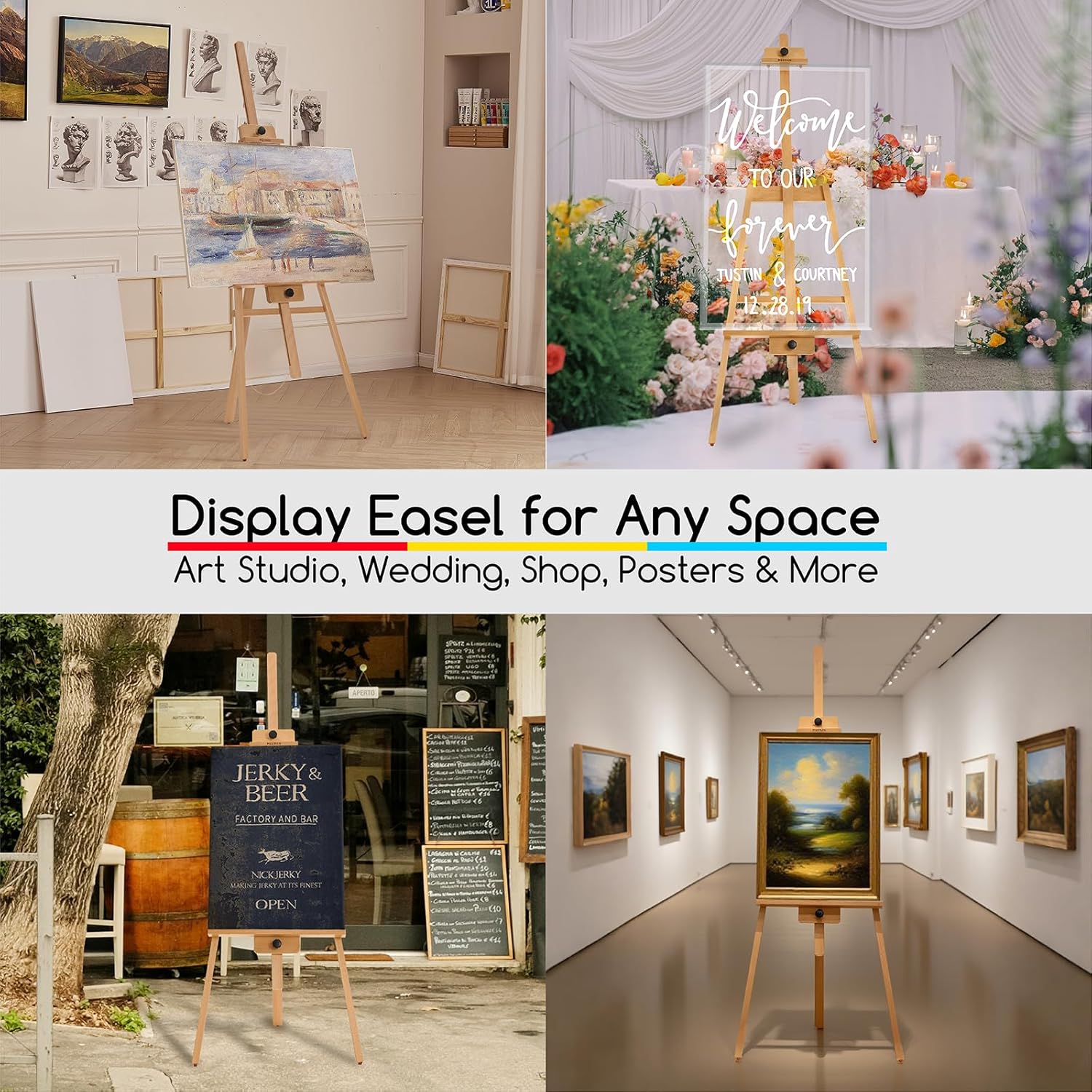 MEEDEN Adjustable Art Easel for 43 Canvas