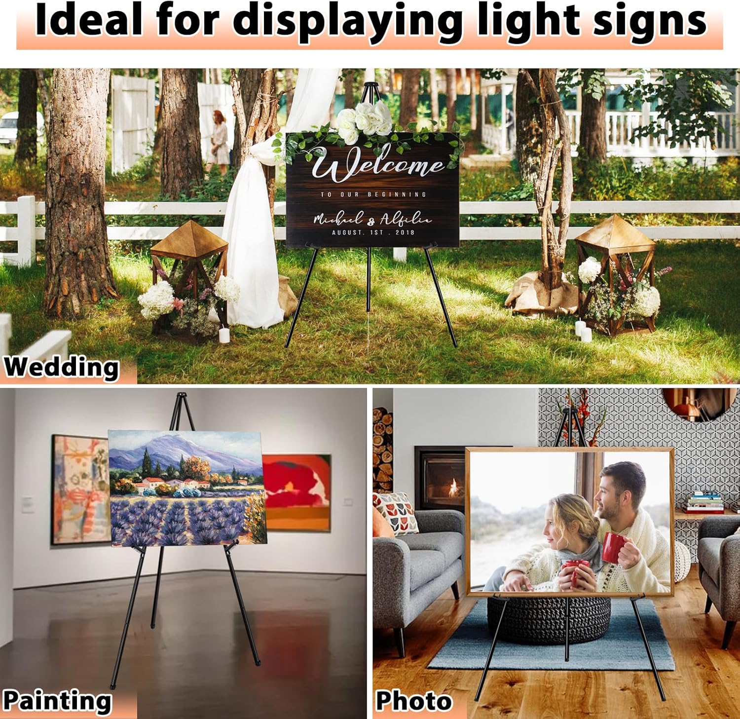 OUTNEE Instant Display Easel Stand 6 Pack