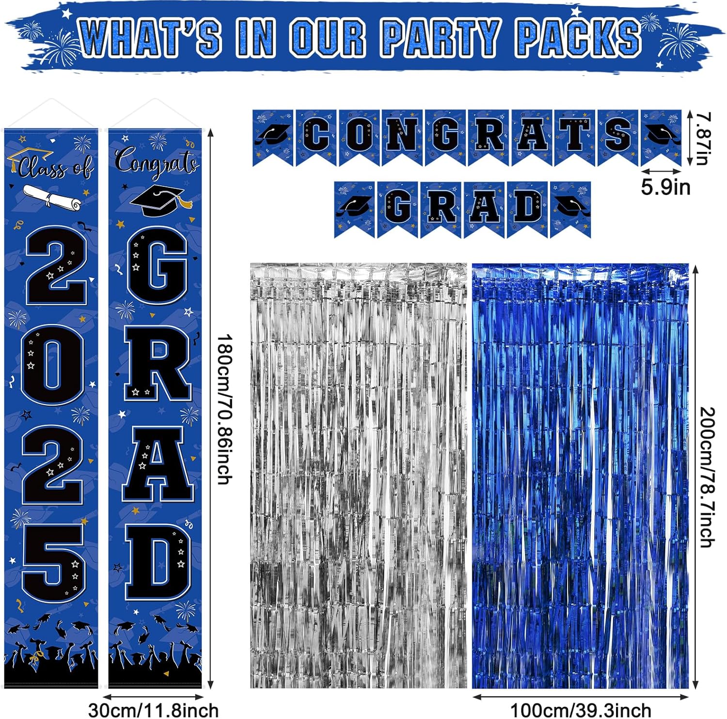 Class of 2025 Graduation Party Decorations Set