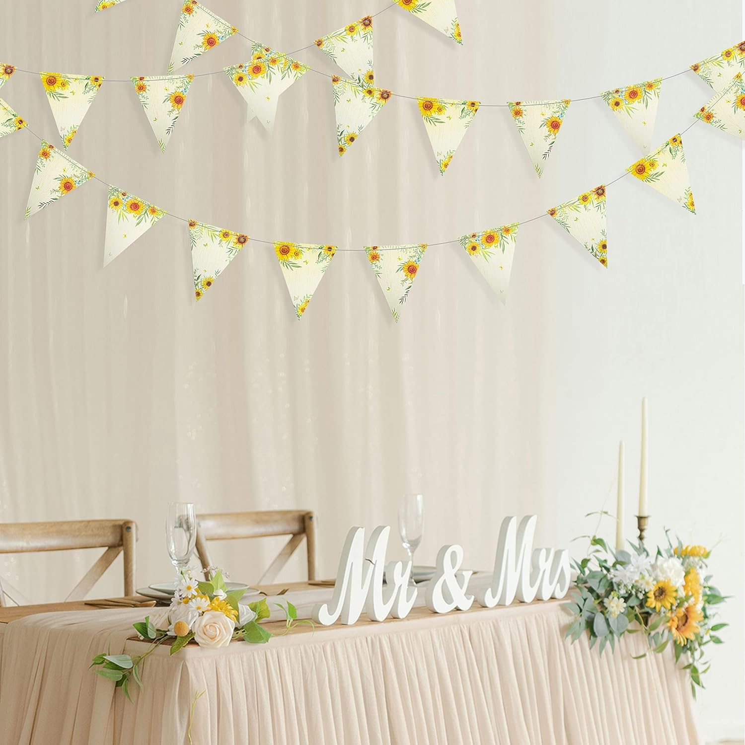 Cheerland Sunflower Garland Banner Set