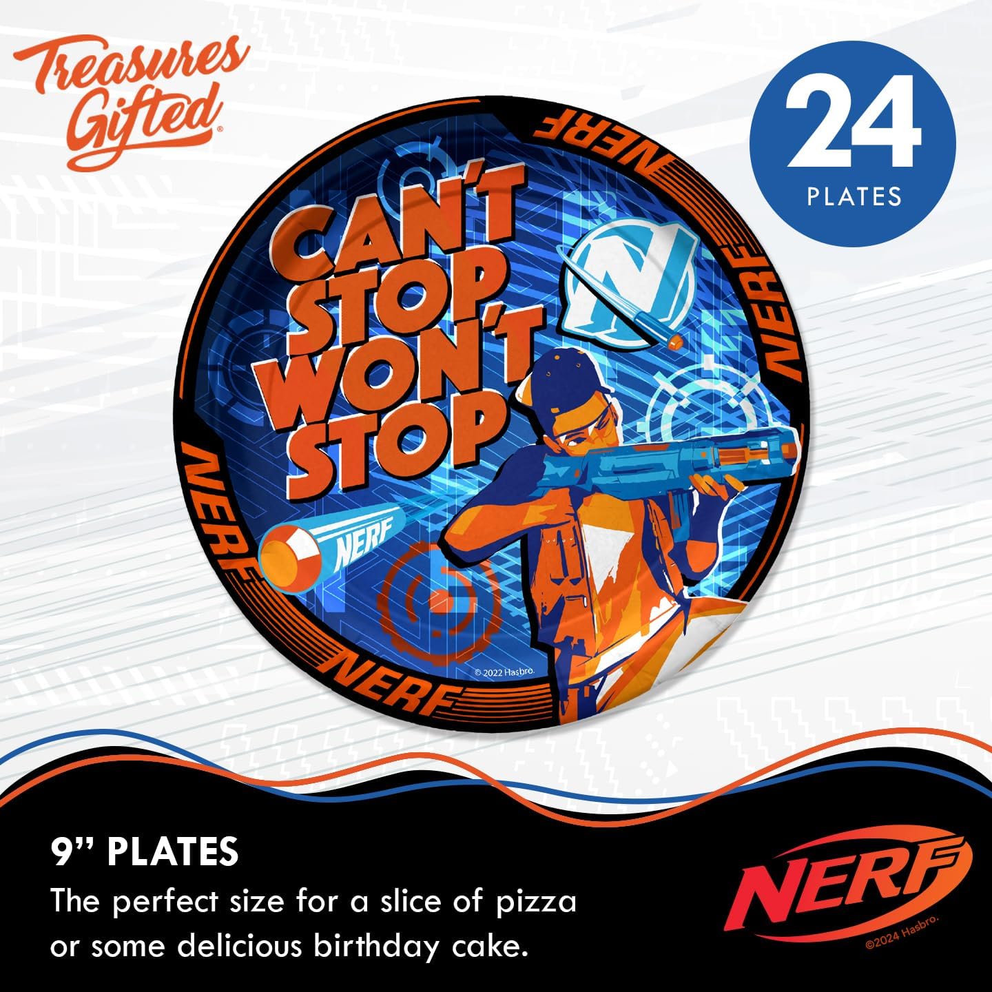 Treasures Gifted Nerf Birthday Party Pack for 24 Guests