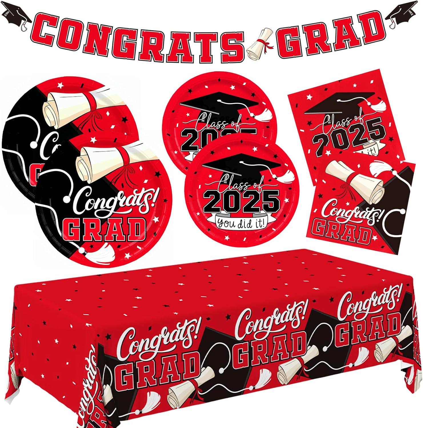 2025 Graduation Decor Kit for 25 Guests