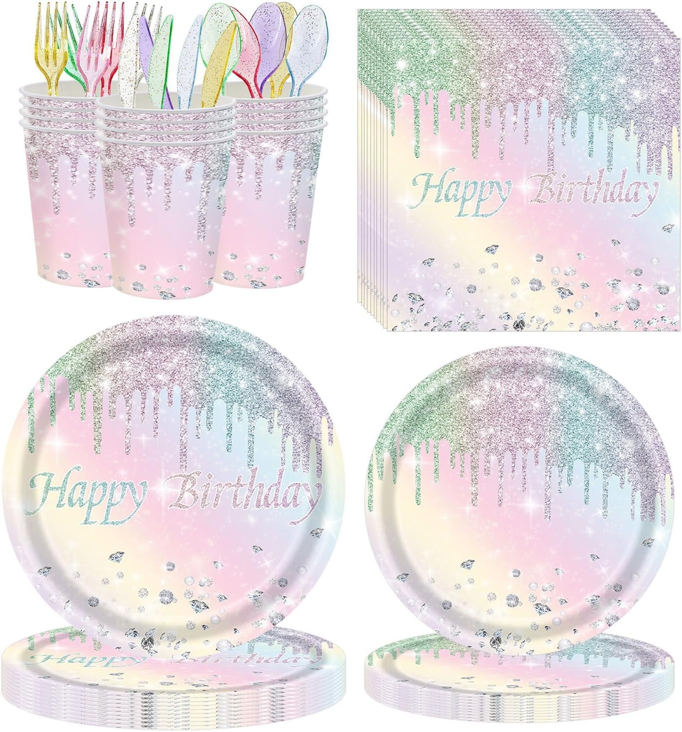 Bourns 168PCS Colorful Birthday Party Pack