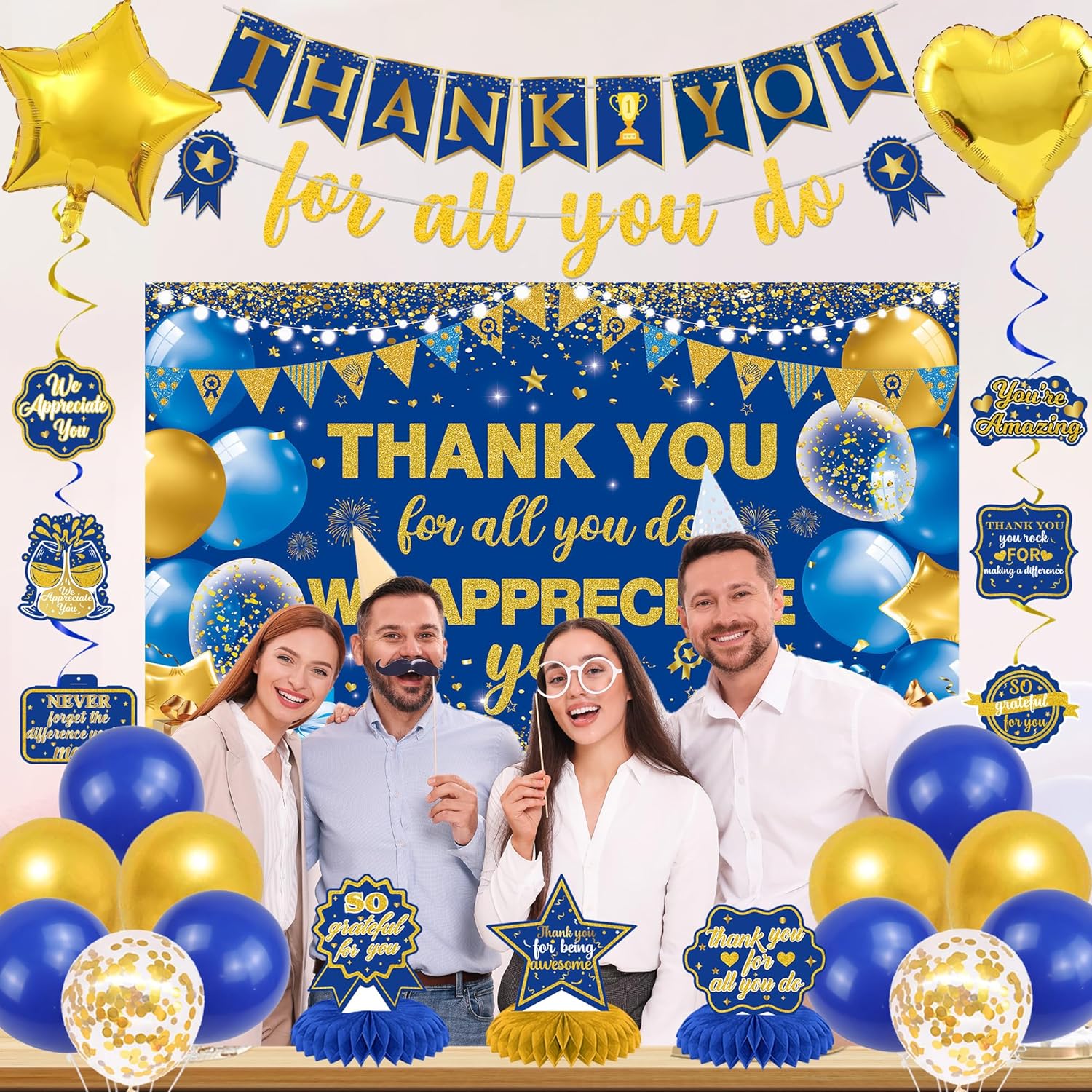 Vlipoeasn We Appreciate You Decorations Set