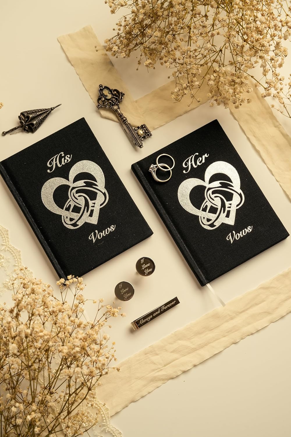 Impress Vow Books His and Hers Wedding Linen