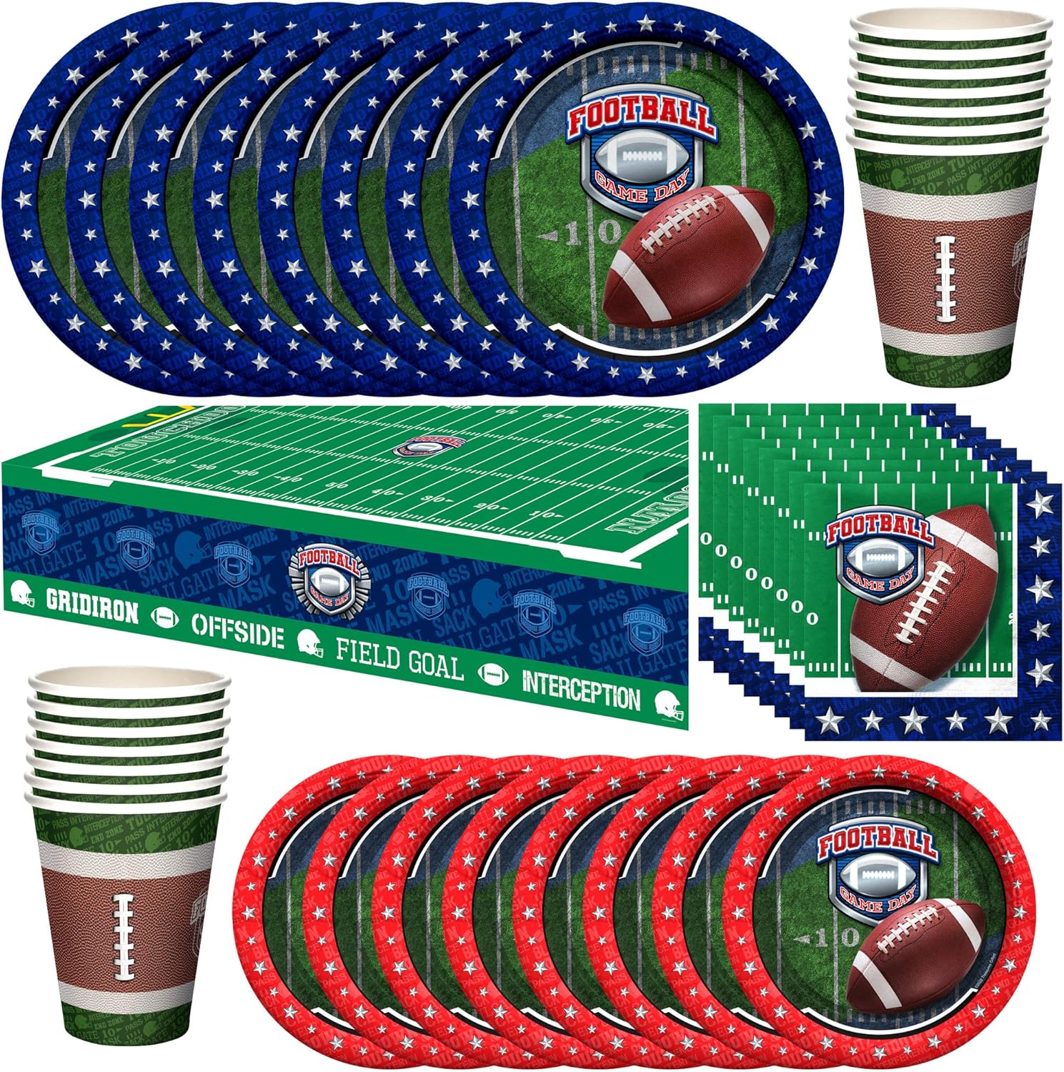 Treasures Gifted Football Party Decorations Set 24