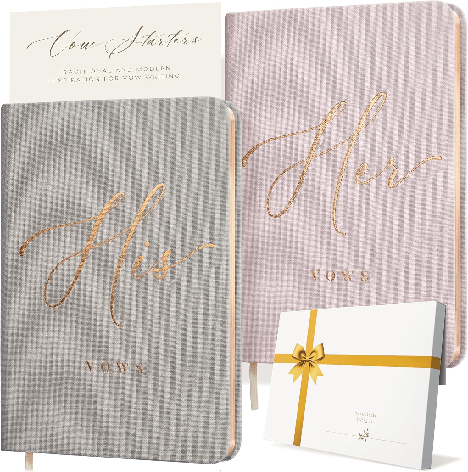 ARTESORI Vow Books His and Hers Blush Grey