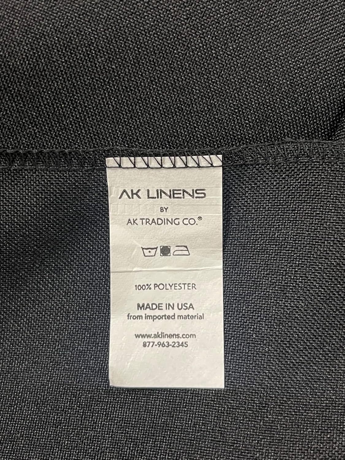 AK TRADING CO 60 x 102-Inch Rectangular Polyester Tablecloth - Charcoal