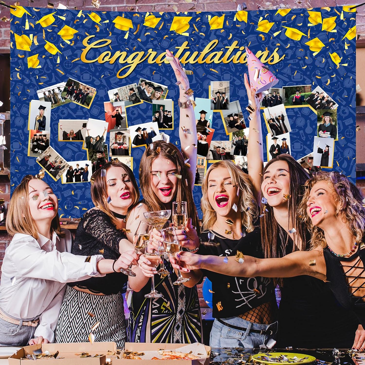 Extra Large Graduation Photo Banner 72x44 Inch