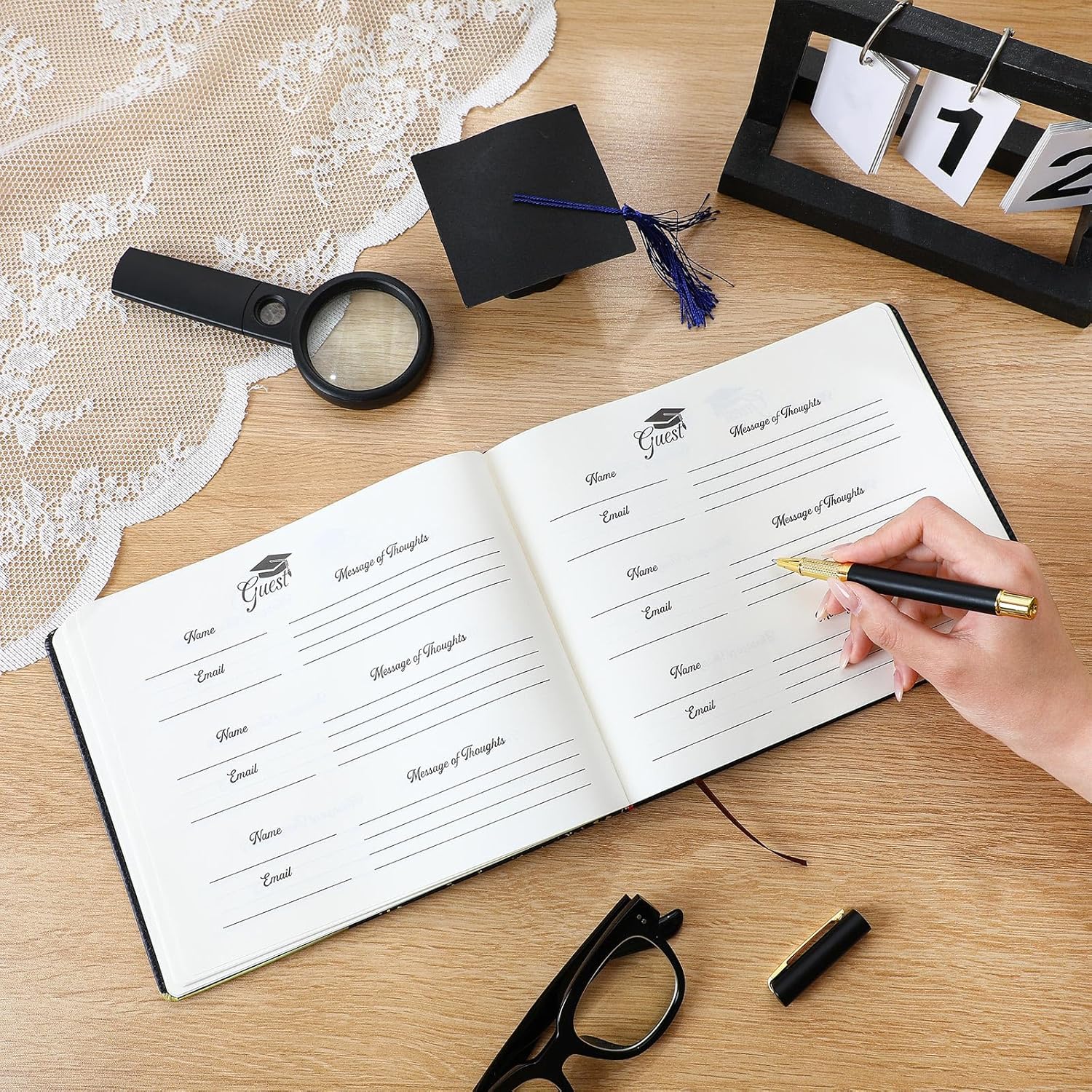 Patelai Class Reunion Guest Book with Pen