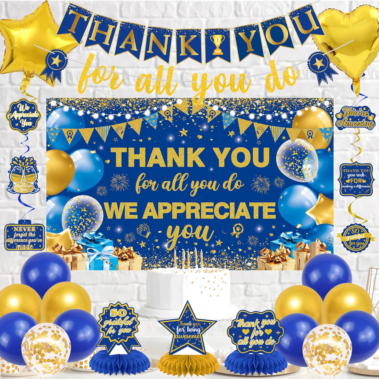 Vlipoeasn We Appreciate You Decorations Set