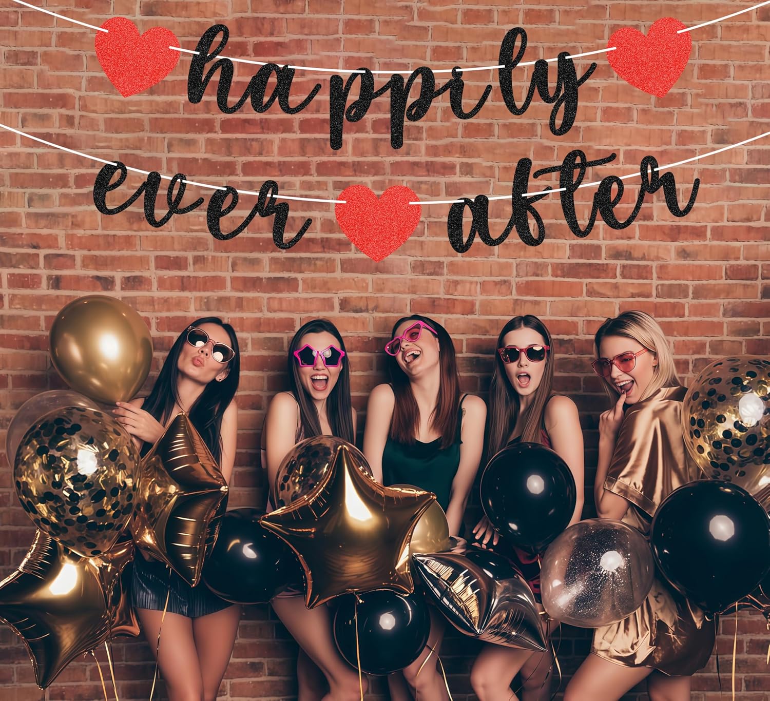 Pre-Strung Happily Ever After Banner for Wedding