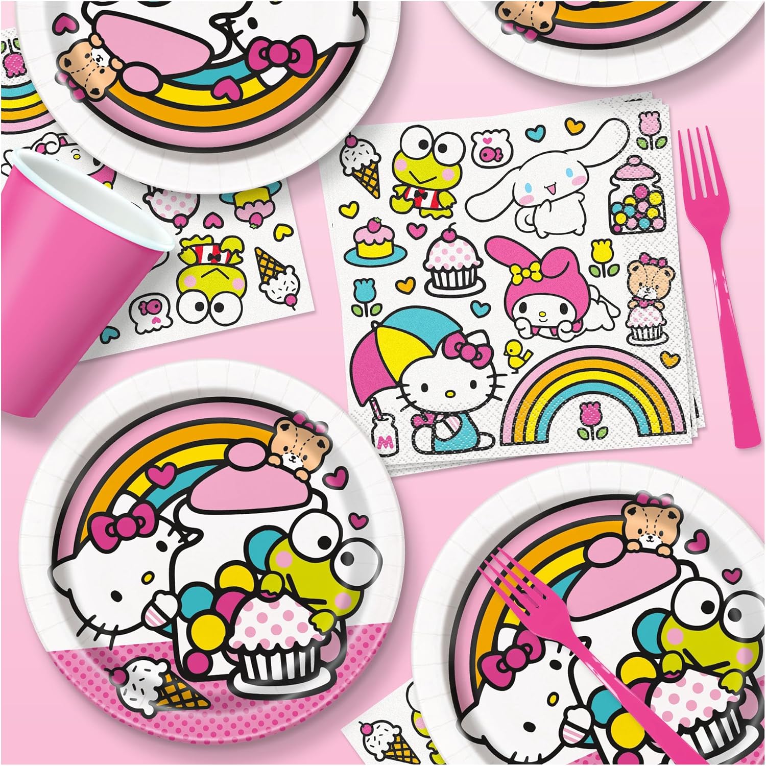 HOME HOOPLA Hello Kitty Party Dessert Set