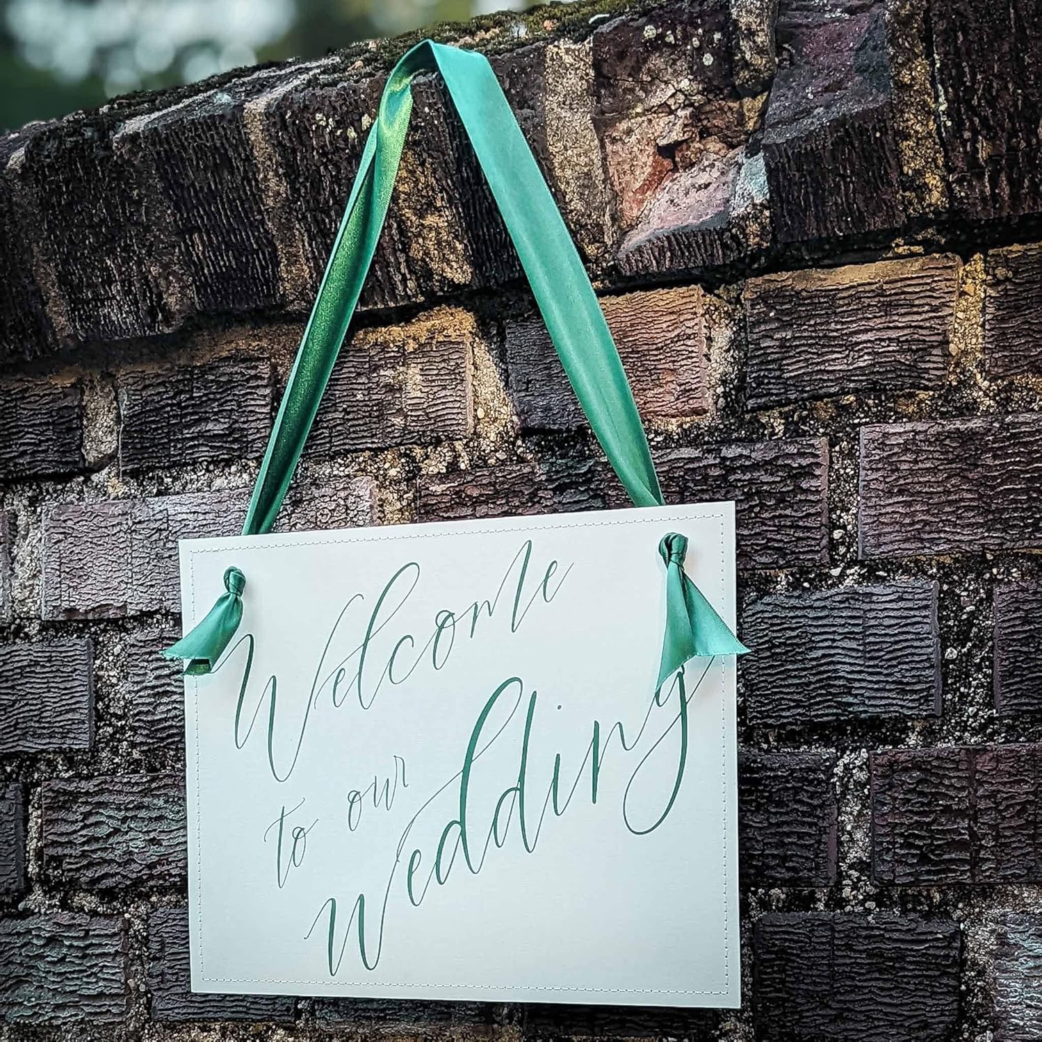 Welcome to Our Wedding Chair Sign - 11x85 Inch Custom Decor