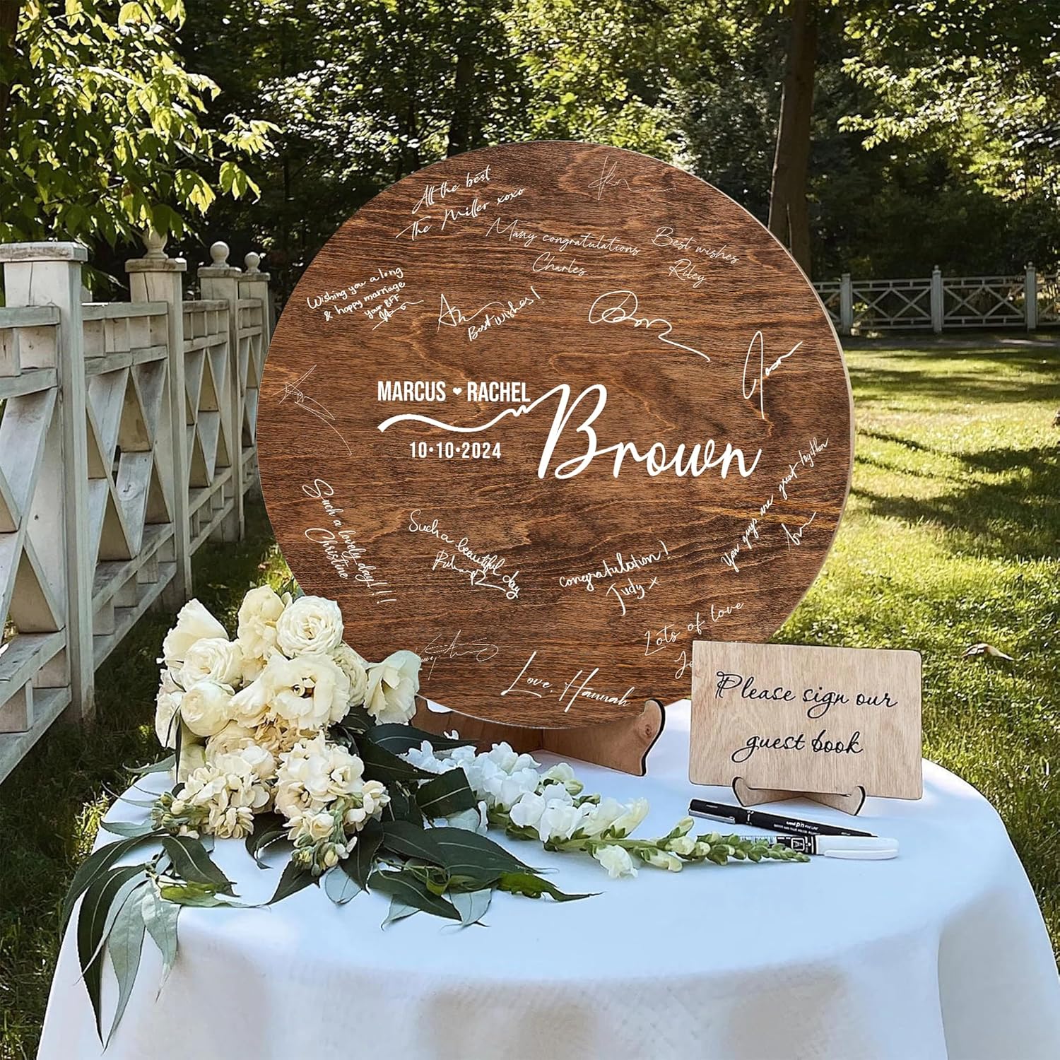 La Boda Personalized Wooden Wedding Sign 8-18 Inches