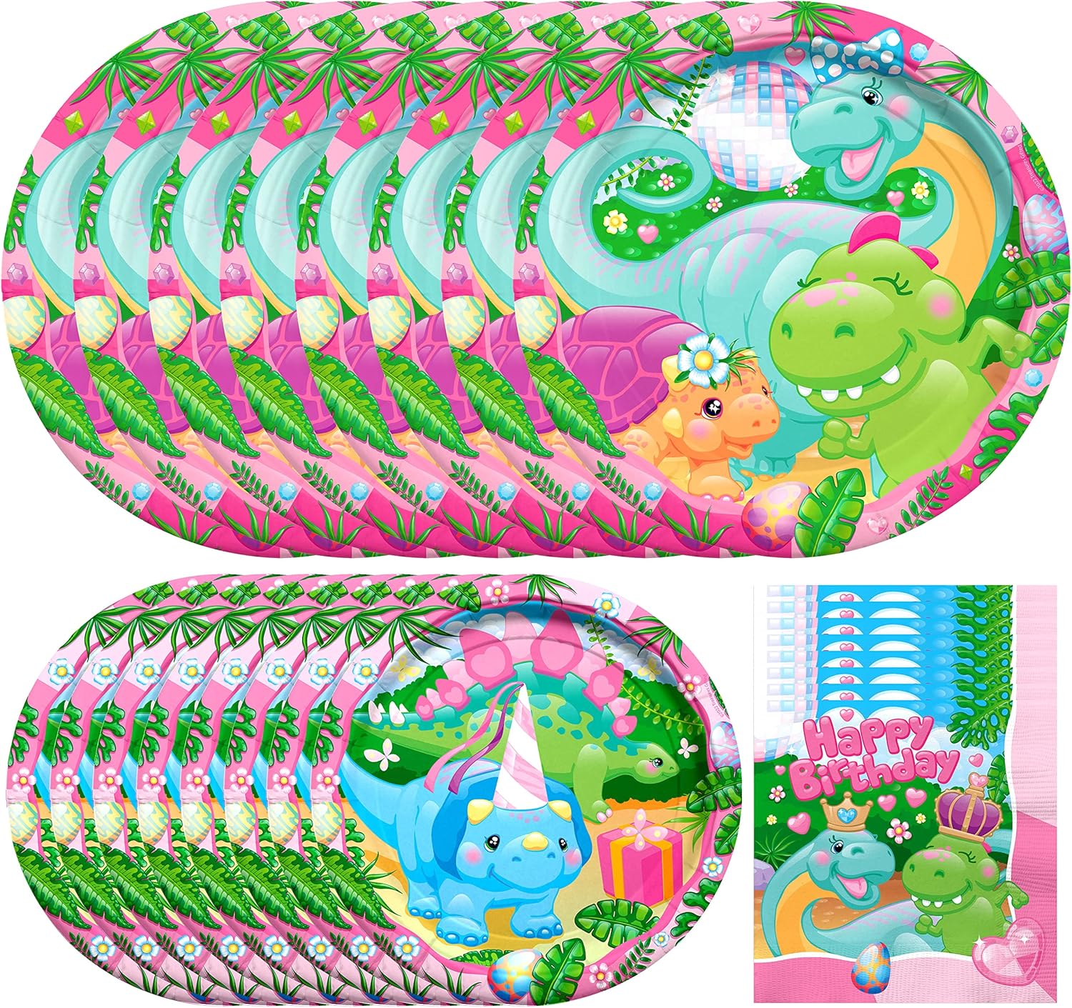 Treasures Gifted Dinosaur Party Supplies for Girls