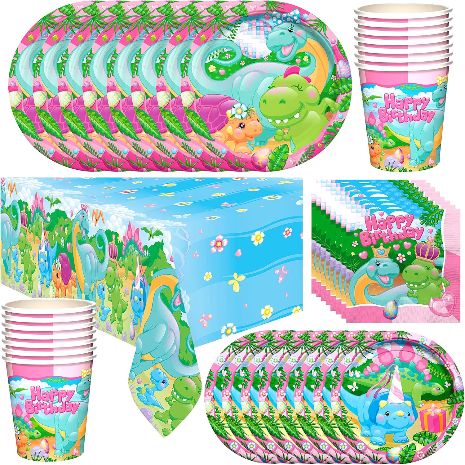 Treasures Gifted Dinosaur Party Decor Set for 24 Guests