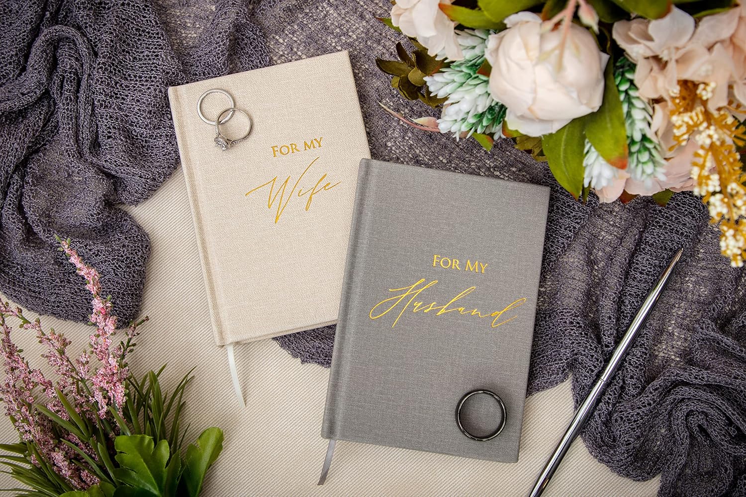MUUJEE Hard Cover Vow Books Set of 2