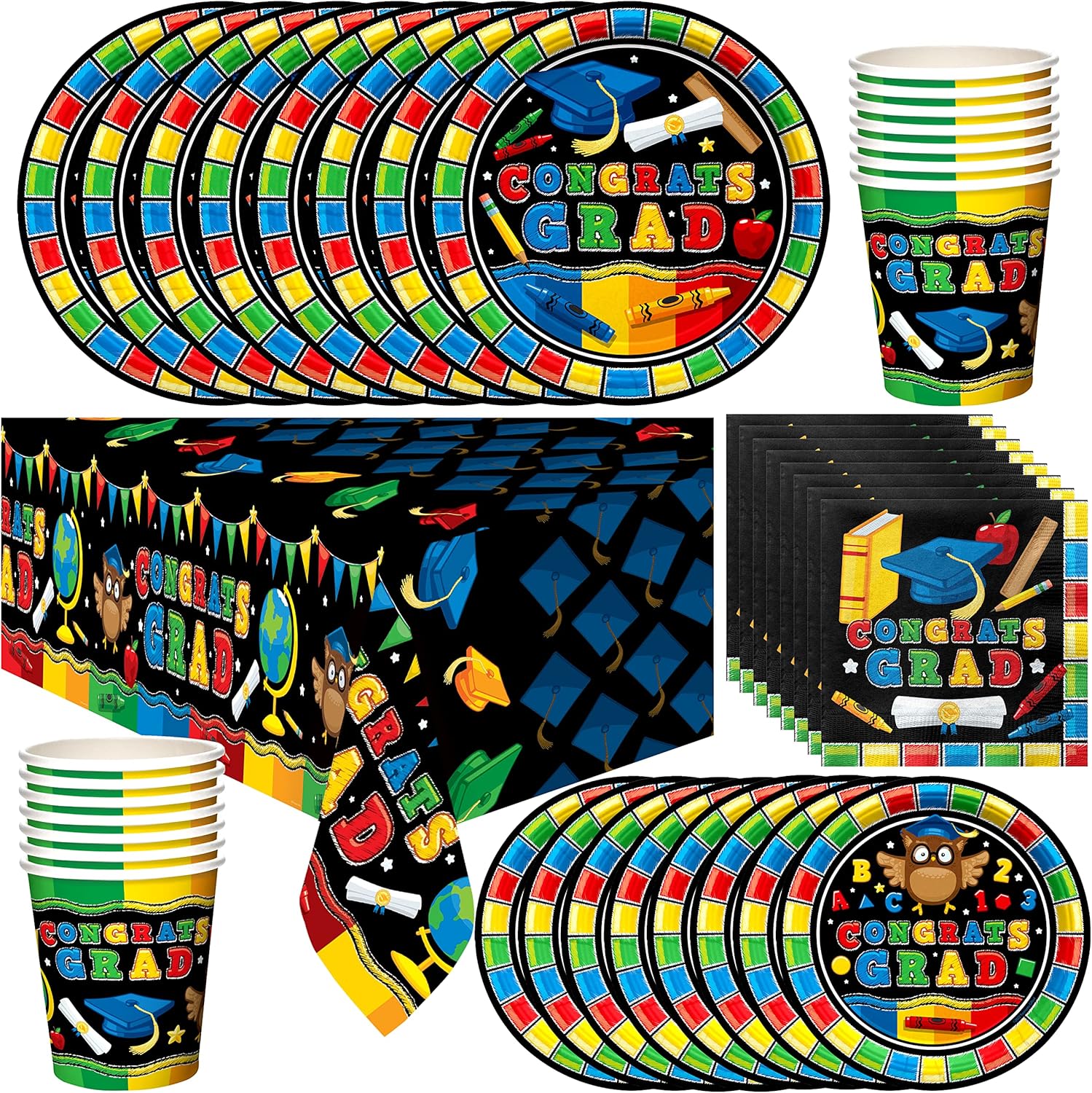 Treasures Gifted Preschool Graduation Decor Set for 24 Guests